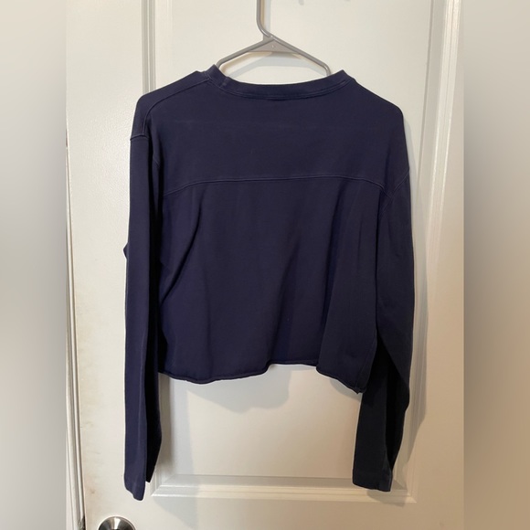 Blue cropped long sleeve - Picture 1 of 2